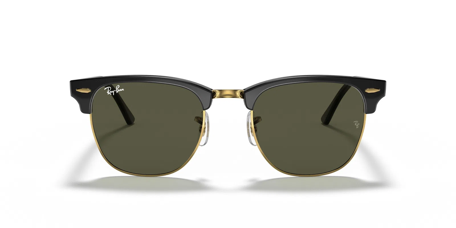Ray-Ban Clubmaster 0RB3016 Sunglasses - Grey On Black - view 31